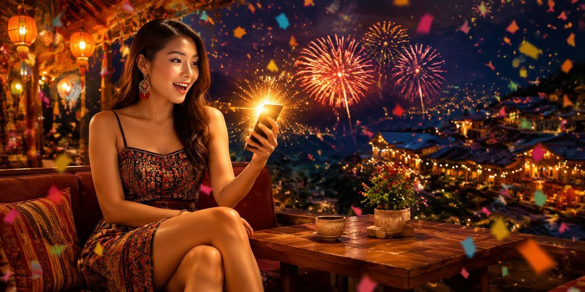 Người dùng tại Sa Pa xem thông tin casino mobile trong không gian cà phê